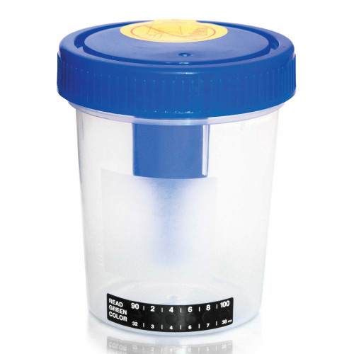 Urine Specimen Container with Integrated Transfer Device McKesson 120 mL (4 oz.) Screw Cap Patient Information Sterile 16-UCC4 Pack of 1 16-UCC4 McKesson 1151455_EA