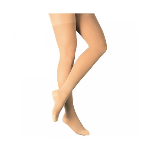 Compression Stocking Loving Comfort Thigh High Medium Beige Closed Toe 1673 BEI MD Pack of 1 