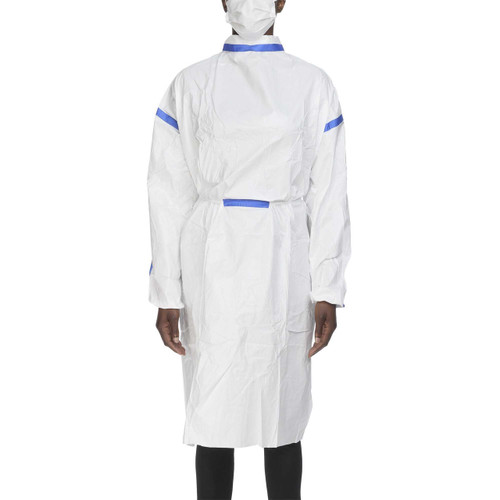Chemotherapy Procedure Gown One Size White Sterile ASTM F739-12 Disposable TCBA54ST-R Carton of 50 TCBA54ST-R TrueCare Biomedix 1136418_CT Chemotherapy Procedure Gown One Size White Sterile ASTM F739-12 Disposable TCBA54ST-R Carton of 50 TCBA54ST-R TrueCare Biomedix 1136418_CT