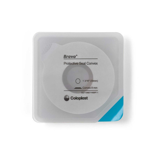 Ostomy Seal Brava® Convex, Starter Hole 1-3/16 Inch (30mm) 12092 Box of 10 12092 Brava® 1194627_BX Ostomy Seal Brava® Convex, Starter Hole 1-3/16 Inch (30mm) 12092 Box of 10 12092 Brava® 1194627_BX