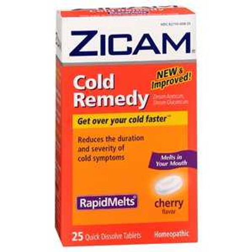 Cold and Cough Relief Zicam 2X - 1X Strength Tablet 25 per Box 73221630004 Zicam® 661914_BX