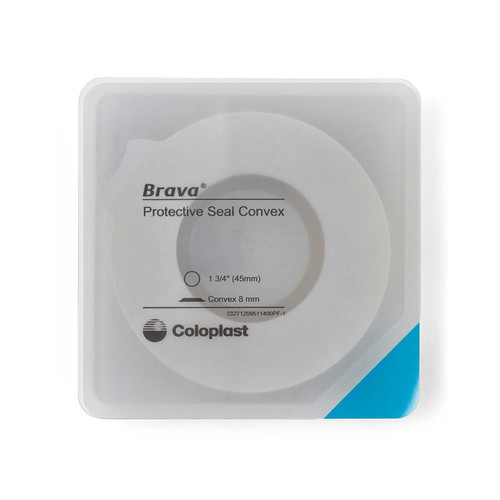 Ostomy Seal Brava® Convex, Starter Hole 1-3/4 Inch (45mm) 12095 Box of 10 12095 Brava® 1194630_BX Ostomy Seal Brava® Convex, Starter Hole 1-3/4 Inch (45mm) 12095 Box of 10 12095 Brava® 1194630_BX