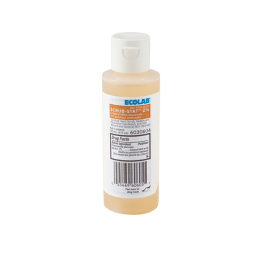 Surgical Scrub Solution Scrub-Stat™ 4 oz. Flip-Top Bottle 2% Strength CHG (Chlorhexidine Gluconate) NonSterile 6030604 Pack of 1
