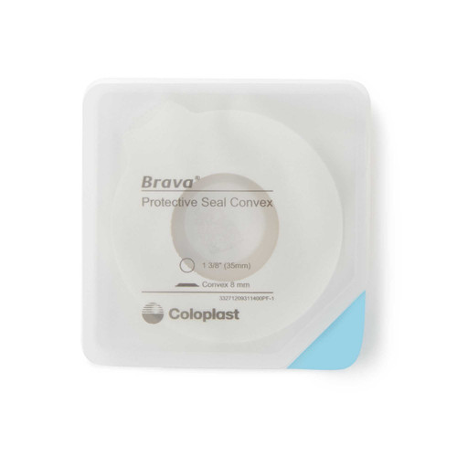 Ostomy Seal Brava® Convex, Starter Hole 1-3/8 Inch (35mm) 12093 Box of 10 12093 Brava® 1194628_BX Ostomy Seal Brava® Convex, Starter Hole 1-3/8 Inch (35mm) 12093 Box of 10 12093 Brava® 1194628_BX