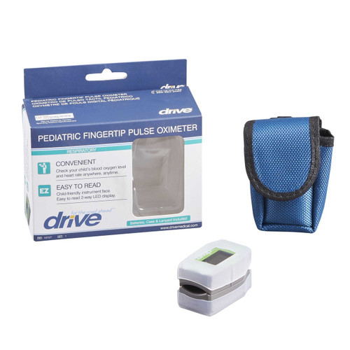 Fingertip Pulse Oximeter Drive Pediatric 18707 Pack of 1 18707 Drive 987412_EA