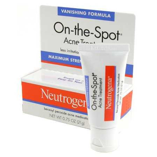 Acne Treatment Neutrogena® On the Spot® 0.75 oz. Cream 70501001790 Pack of 1 70501001790 Neutrogena® On the Spot® 1193258_EA