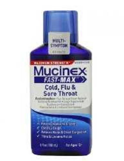 Cold and Cough Relief Mucinex® 650 mg - 20 mg - 400 mg - 10 mg / 20 mL Strength Liquid 6 oz. 63824001566 Pack of 1 63824001566 Mucinex® 1101468_EA
