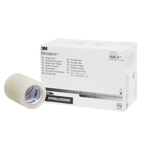 Waterproof Medical Tape 3M™ Blenderm™ Transparent 2 Inch x 5 Yard Plastic NonSterile 1525-2 Case of 60 1525-2 3M™ Blenderm™ 5760_CS