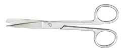 Operating Scissors McKesson 5-1/2 Inch Length Office Grade Stainless Steel Finger Ring Handle Straight Sharp Tip / Blunt Tip 43-2-272 Pack of 1 43-2-272 McKesson 487492_EA