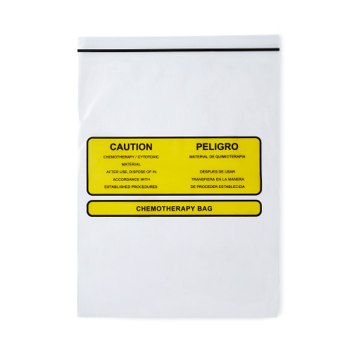Hazardous Drug Bag Chemotherapy Bag Clear 9 X 12 Inch, 9516, Pack of 100