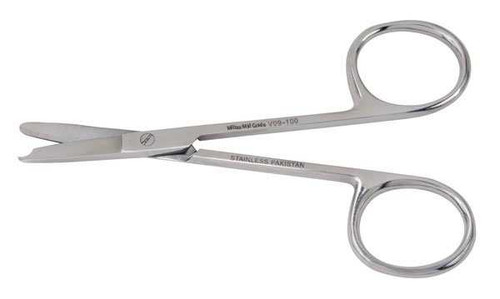 Stitch Scissors Vantage® Spencer 3-1/2 Inch Length Office Grade Stainless Steel Finger Ring Handle Straight Blade Blunt Tip / Blunt Tip V99-100 Pack of 1 V99-100 Vantage® 250460_EA