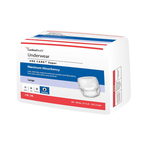 Unisex Adult Absorbent Underwear Sure Care™ Pull On with Tear Away Seams Medium Disposable Heavy Absorbency 1205A Pack of 1 1205A Sure Care™ 439575_EA