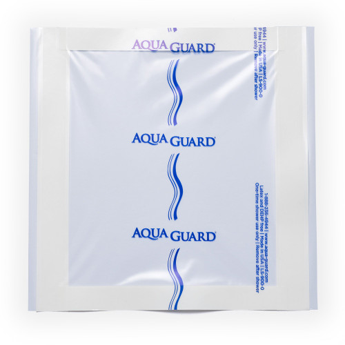 AquaGuard Shower Sheet IV Site Barrier Protector 9 X 9 Inch Square NonSterile, 50015-CSE, Case of 98