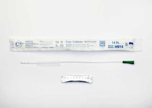 Urethral Catheter Cure Catheter® Straight Tip Hydrophilic Coated Plastic 14 Fr. 16 Inch HM14 Pack of 1 HM14 Cure Catheter® 880266_EA