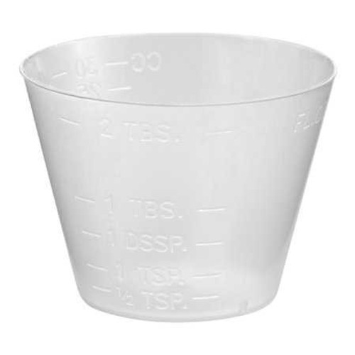Graduated Medicine Cup McKesson 1 oz. Translucent Plastic Disposable 12146 Case of 5000 12146 McKesson 1228933_CS