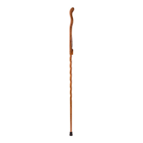 Walking Stick Brazos Twisted Fitness Walker Wood, 58'' Height, Red 602-3000-1094 Pack of 1