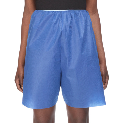 McKesson Adult Patient Exam Shorts, M, Blue, SMS, 25 per Case, Case of 100 Bags