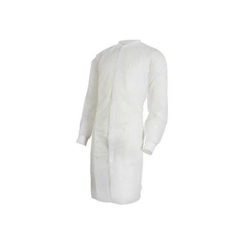 Lab Coat McKesson White L & XL Knee Length Spunbond Polypropylene 34381200 Case of 30