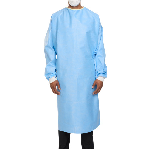 Non-Reinforced Surgical Gown with Towel ULTRA XL, Blue, Sterile, AAMI Level 3, 95121 Pack of 1