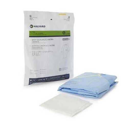 Non-Reinforced Surgical Gown with Towel ULTRA Large Blue Sterile AAMI Level 3 Disposable 95111 Pack of 1 95111 ULTRA 217165_EA
