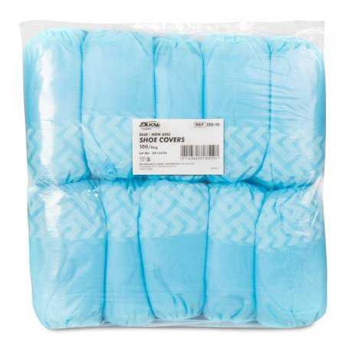 Shoe Cover One Size Shoe High Nonskid Sole Blue NonSterile 350-10 Bag of 100 350-10 Dukal 1165638_BG