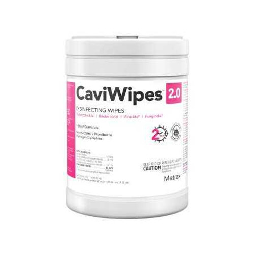 CaviWipes™ 2.0 Surface Disinfectant Premoistened Manual Pull Wipe 65 Count Canister Alcohol Scent NonSterile 14-1150 Pack of 1 14-1150 CaviWipes™ 2.0 1190687_EA