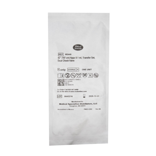 McKesson Pharmacy Transfer Set 42 Inch Length, MS440, Case of 50