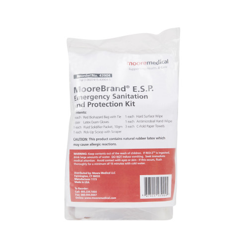 E.S.P. Emergency Sanitation and Protection Kit McKesson 17195 Case of 100
