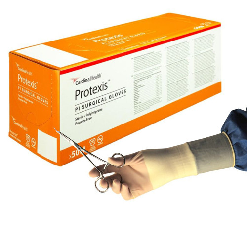 Protexis PI Surgical Glove Size 6 Sterile Polyisoprene Standard Cuff Length Smooth Ivory Chemo Tested, 2D72PT60X, Pair of 1
