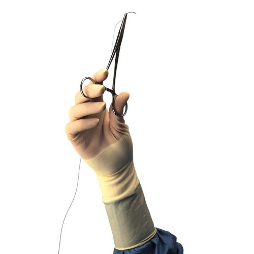 Protexis PI Surgical Glove Size 8.5 Sterile Polyisoprene Standard Cuff Length Smooth Ivory Chemo Tested, 2D72PT85X, Pair of 1