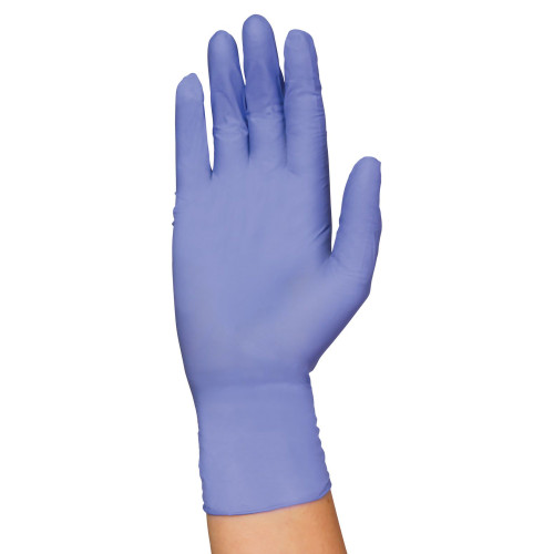 PremierPro Plus Exam Glove Medium NonSterile Nitrile Standard Cuff Length Textured Fingertips Blue Chemo Tested, 5063, Case of 2000