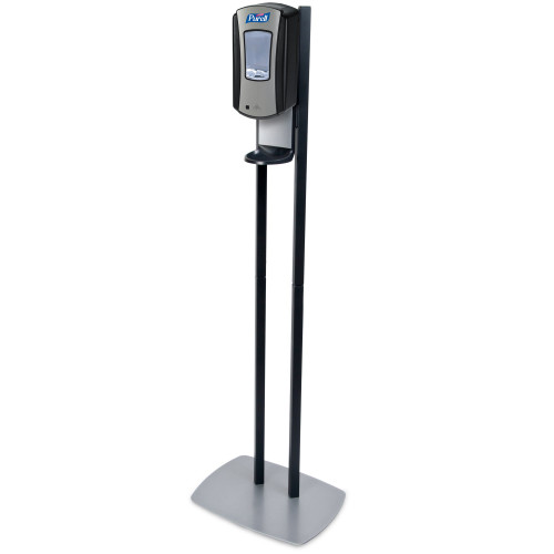 Hand Hygiene Dispenser Floor Stand PURELL LTX-12 Chrome / Black ABS Plastic Touch Free 1200 mL Floor Stand 7028-DS Case of 1