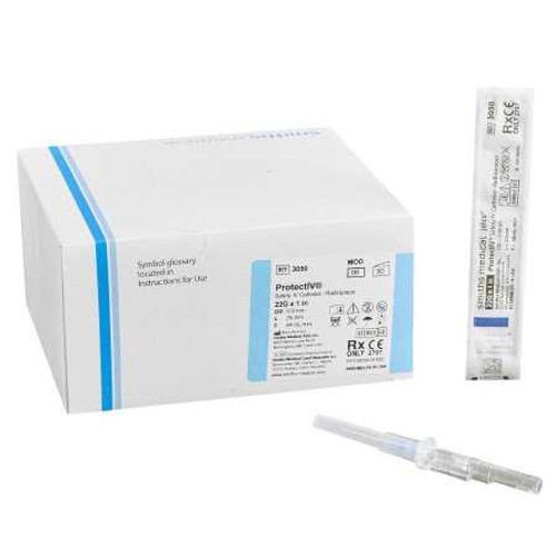Peripheral IV Catheter Protectiv® 22 Gauge 1 Inch Retracting Safety Needle 305006 Pack of 1 305006 Protectiv® 190117_EA