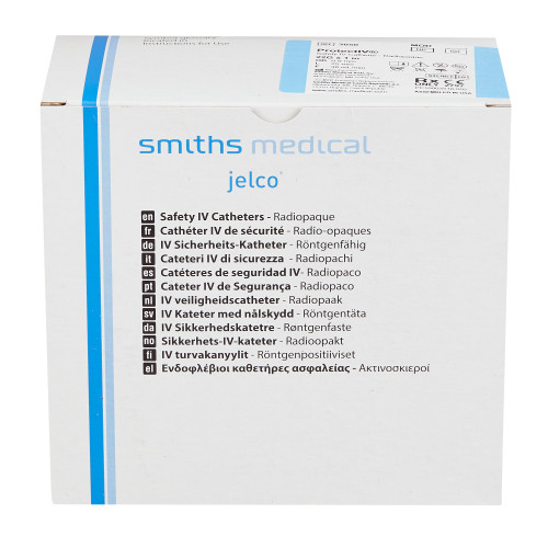 Protectiv Peripheral IV Catheter 22 Gauge 1 Inch FEP Polymer Straight Hub Non Blood Control Sliding Safety, 305006, Pack of 1