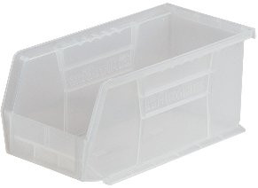 AkroBins Storage Bin Clear Plastic 5 X 5-1/2 X 10-7/8 Inch, 30230SCLAR, Carton of 12