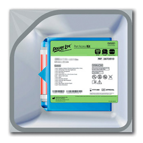 MiniLoc Port Access Kit 20 Gauge 1 Inch 8 Inch Tubing Without Port, 2632010, Pack of 1