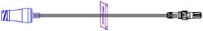 ICU IV Extension Set Needle-Free Port Small Bore 7 Inch Tubing, B33150, Case of 50