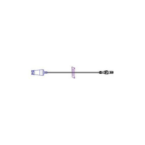 ICU IV Extension Set Needle-Free Port Small Bore 7 Inch Tubing, B33150, Case of 50