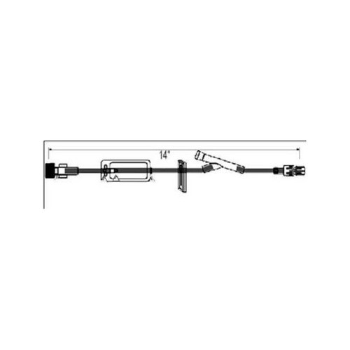 ICU IV Extension Set Standard Bore 14 Inch Tubing With Filter, B1019, Case of 50