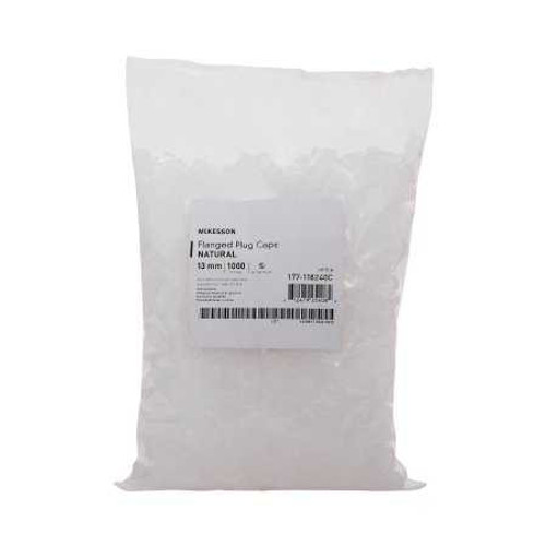 McKesson Tube Closure Polyethylene Flanged Plug Cap Natural 13 mm For Use with 13 mm Blood Drawing Tubes, Glass Test Tubes, Plastic Culture Tubes NonSterile 177-118240C Bag of 1000 177-118240C McKesson 1175278_BG