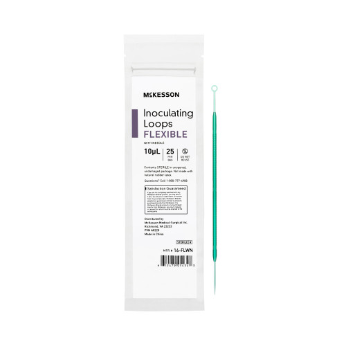 Inoculating Loop with Needle McKesson 10 ABS Integrated Handle Sterile 16-FLWN, Bag of 25