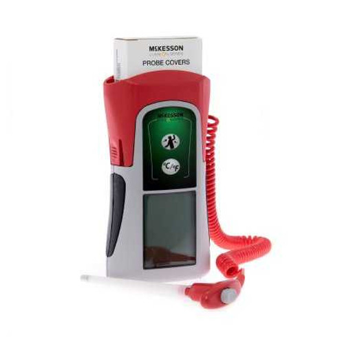 Electronic Probe Thermometer McKesson LUMEON™ Oral / Rectal Probe Handheld 3073 Pack of 1 3073 McKesson LUMEON™ 890475_EA