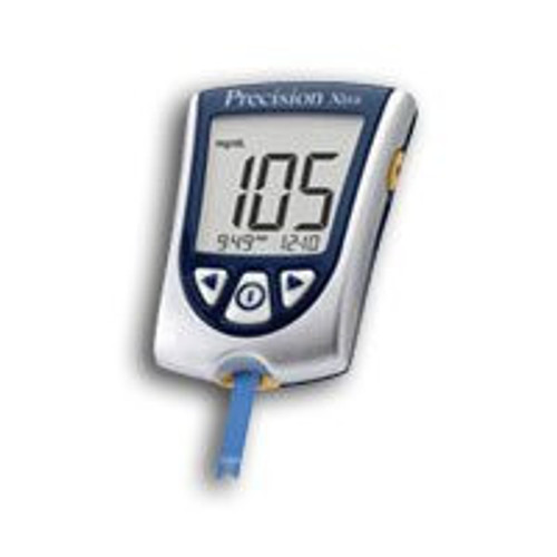 Blood Glucose and Ketone Meter Precision Xtra® 5 Second Glucose, 10 Second Ketones Results Stores up to 450 Results No Coding Required 57599881401 Pack of 1