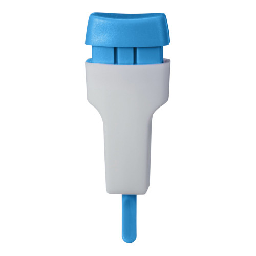 McKesson Safety Lancet, 1.8 mm Depth, 23 Gauge, Push Button Activation, Blue, Sterile, 100 per Box, Box of 100