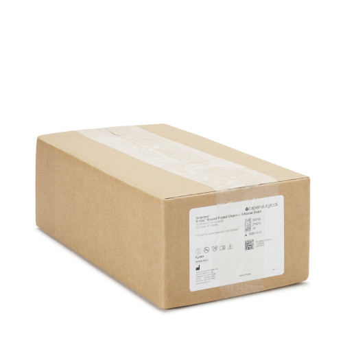 S-Vac Wound Drain Tube Round/Full Type Without Attachment 4 Channel Type 15 Fr. Size Sterile, 332188, Pack of 1