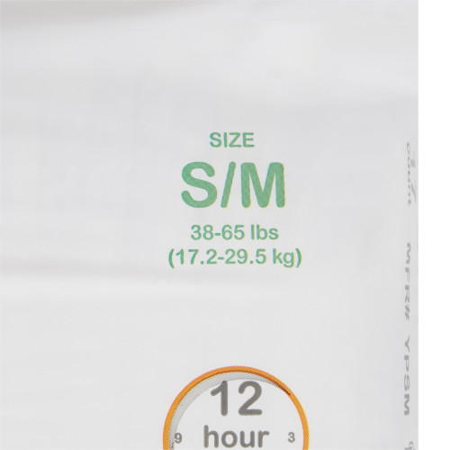 McKesson Unisex Youth Absorbent Underwear Pull On with Tear Away Seams Small / Medium Disposable Heavy Absorbency, YPSM, Bag of 17