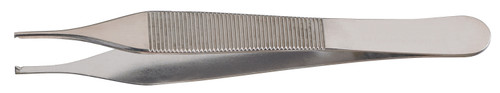Tissue Forceps McKesson Argent Adson 4-3/4 Inch Length Surgical Grade Stainless Steel NonSterile NonLocking Thumb Handle Straight 1 x 2 Teeth 43-1-775 Pack of 1