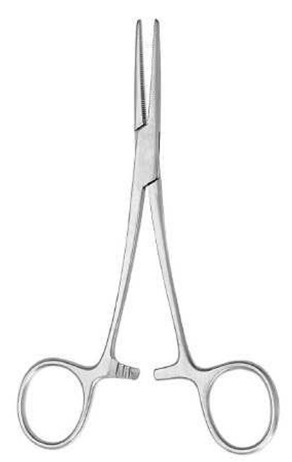Hemostatic Forceps McKesson Argent™ Halsted-Mosquito 5 Inch Length Surgical Grade Stainless Steel NonSterile Ratchet Lock Finger Ring Handle Straight 43-1-426 Pack of 1 43-1-426 McKesson Argent™ 487375_EA