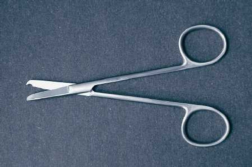 Suture Scissors McKesson Littauer 4-1/2 Inch Office Grade Stainless Steel NonSterile Finger Ring Handle Straight Blunt Tip / Blunt Tip 43-2-352 Pack of 1 43-2-352 McKesson 487520_EA