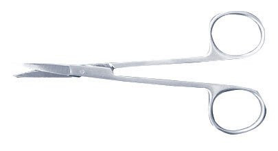 Iris Scissors McKesson 4-1/8 Inch Office Grade Stainless Steel Finger Ring Handle Sharp Tip / Sharp Tip 43-2-109 Pack of 1